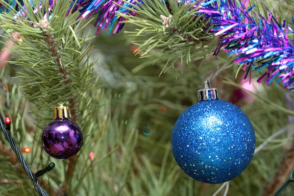 Decorazioni in vetro albero di Natale — Foto Stock