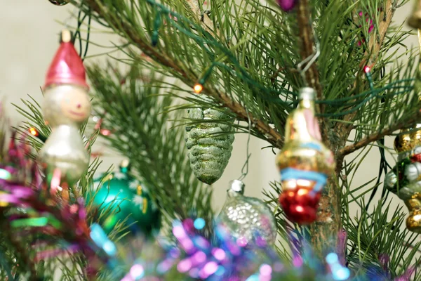 Decorazioni in vetro albero di Natale — Foto Stock