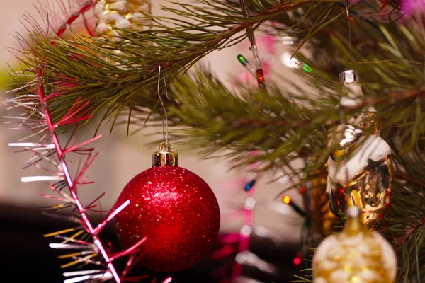 Glass Christmas tree decorations — Stock Photo, Image