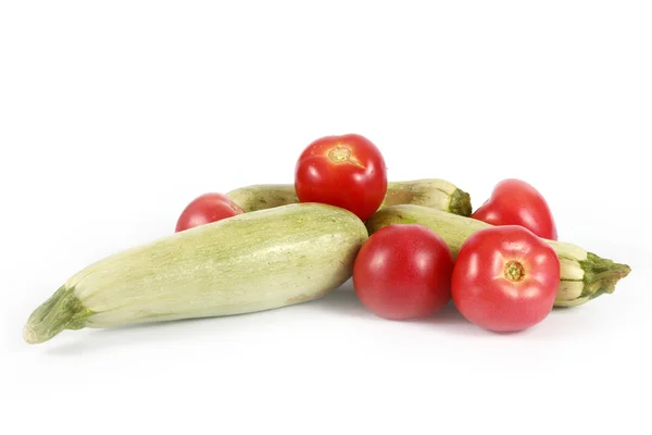 Tomatoes and zucchini — Stock Photo, Image