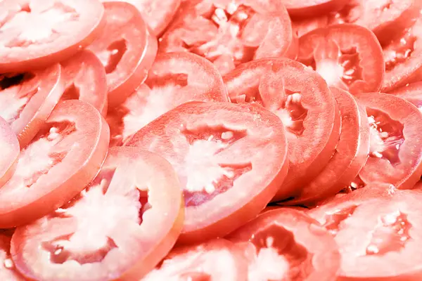 Trozos de tomate maduro —  Fotos de Stock