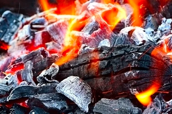 煤和火焰 — 图库照片