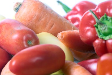 bir avuç taze sebze