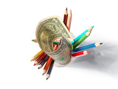 çizmek için renkli kalemler