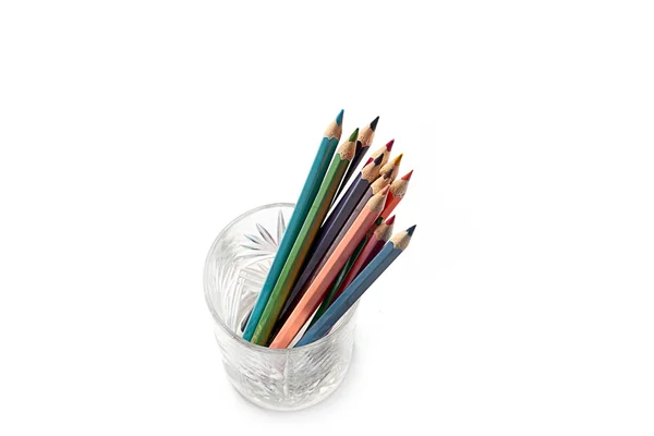 Çizmek için renkli kalemler — Stok fotoğraf