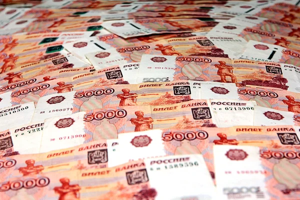 Ruské papírové bankovky — Stock fotografie