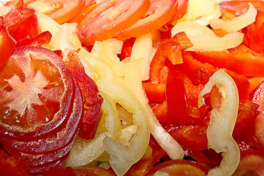 dilim domates ve biber