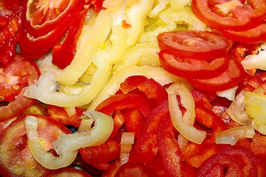 dilim domates ve biber