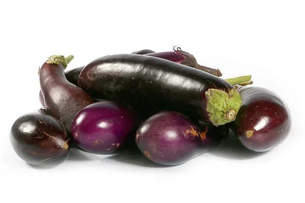 Harvest ripe eggplant — Stock Photo, Image