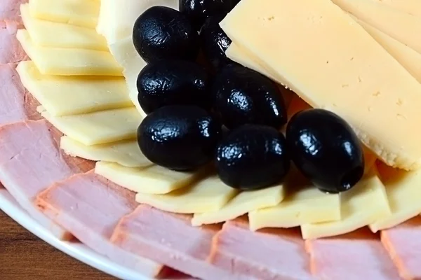 Сыр и бекон — стоковое фото