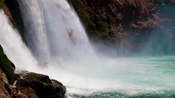 Cachoeira Duden Superior Área Residencial Lara Antalya Turquia — Vídeo de Stock