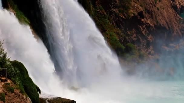 Cachoeira Duden Superior Área Residencial Lara Antalya Turquia — Vídeo de Stock