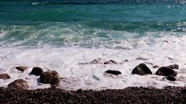 Olas Del Mar Surf Territorio Zona Costera — Vídeos de Stock