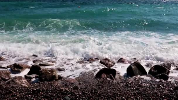 Olas Del Mar Surf Territorio Zona Costera — Vídeo de stock