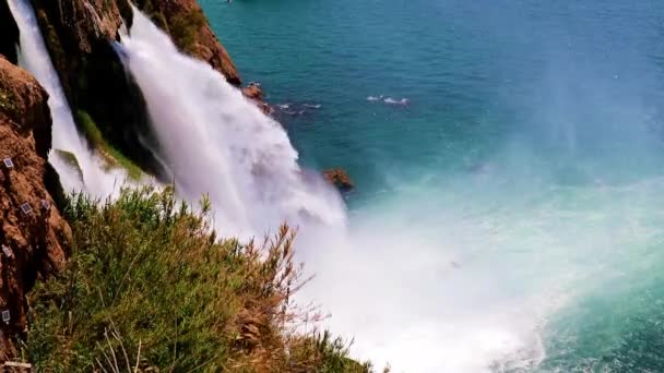 Cachoeira Duden Superior Área Residencial Lara Antalya Turquia — Vídeo de Stock