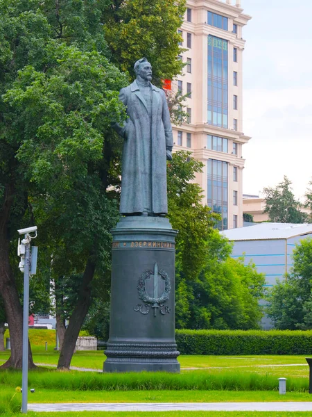 Pomnik Feliksa Edmundowicza Dzierżyńskiego Usunięty Centralnego Placu Moskwy Rosja — Zdjęcie stockowe