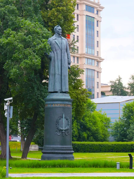 Monumento Félix Edmundovich Dzerzhinsky Retirado Plaza Central Moscú Rusia — Foto de Stock