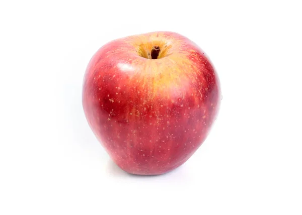 Güzel Olgun Kırmızı Elma Sonbahar Meyve Hasadının Bir Parçası Olarak — Stok fotoğraf