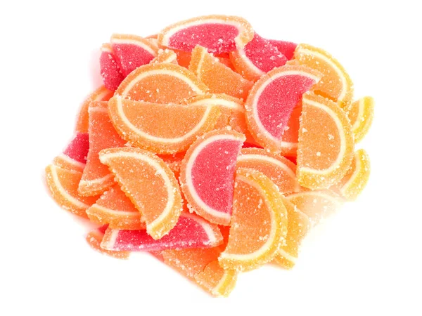 Una Pila Mermelada Fina Forma Rodajas Naranja —  Fotos de Stock