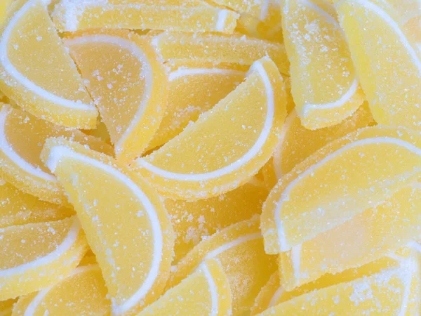 Delicious Sweet Marmalade Made Shape Lemon Slice — Stock Photo, Image