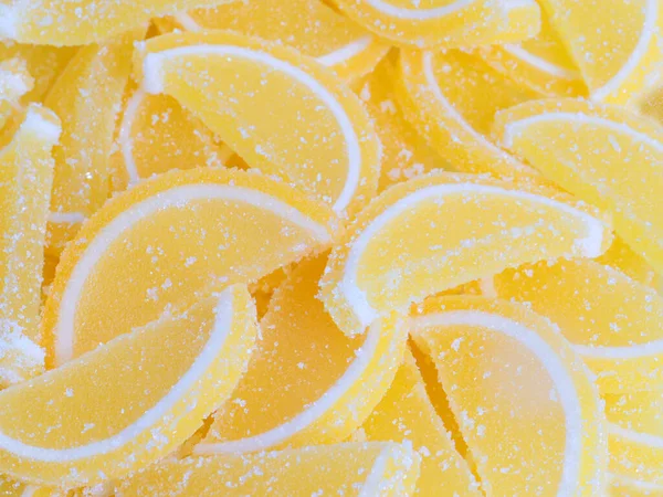 Deliziosa Marmellata Dolce Fatta Forma Fetta Limone — Foto Stock