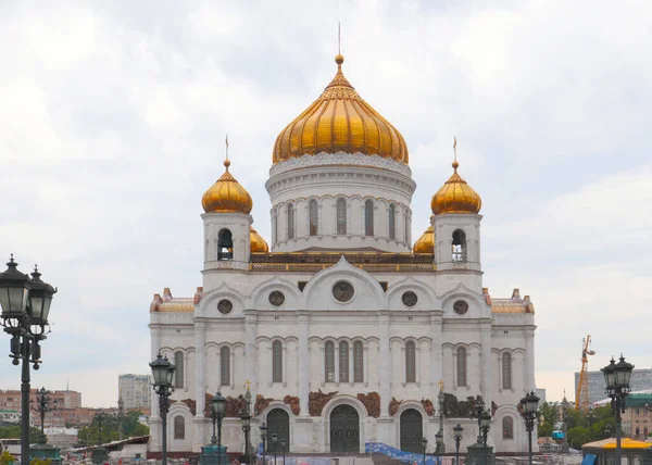 Хрести Куполи Собору Христа Спасителя Москві — стокове фото