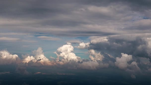 Chmury Piorunów Niebie Jak Piękny Pejzaż Nieba — Wideo stockowe