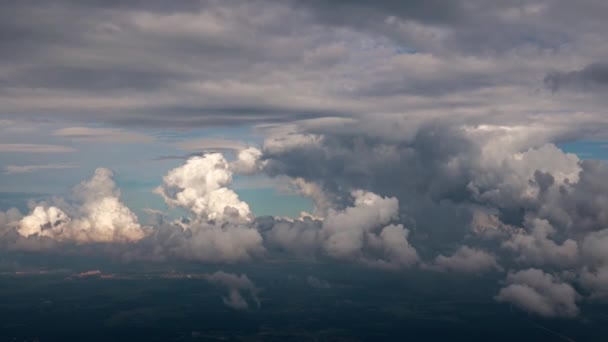 Gewitterwolken Himmel Wie Eine Schöne Himmelslandschaft — Stockvideo