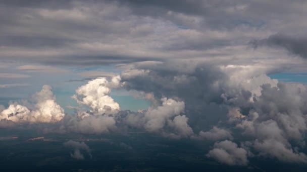 空の雷雲が美しい空の風景のように — ストック動画