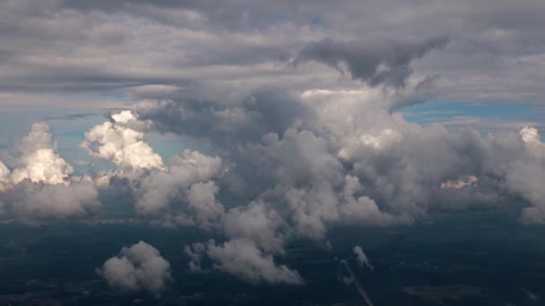 Грозовые Облака Небе Красивый Пейзаж — стоковое видео
