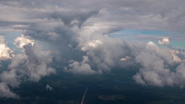 Chmury Piorunów Niebie Jak Piękny Pejzaż Nieba — Wideo stockowe