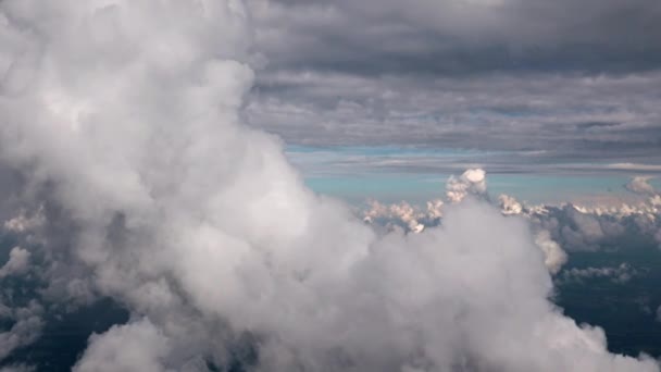 Σύννεφα Στον Ουρανό Σαν Ένα Όμορφο Τοπίο Στον Ουρανό — Αρχείο Βίντεο