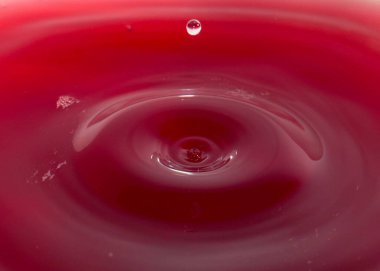 Bir sıvı su düzlemine çarptığında damlalar oluşur.