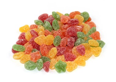 Parlak Montpensier lolipopları tatlı bir ikram gibi