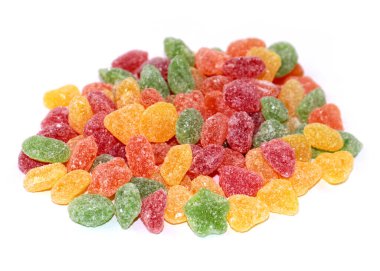 Parlak Montpensier lolipopları tatlı bir ikram gibi