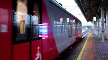 Moskova Rusya kentinin taşımacılık ve yolcu istasyonu trafiği