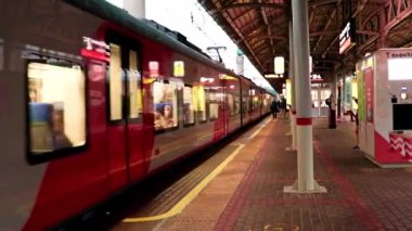 Moskova Rusya kentinin taşımacılık ve yolcu istasyonu trafiği