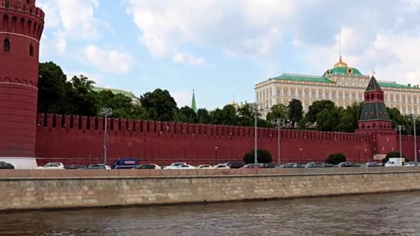 Budovy Zdi Starého Kremlu Historické Části Moskvy Rusko — Stock video