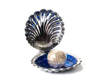 Süslü bir kabukta kocaman bir inci yatıyor.