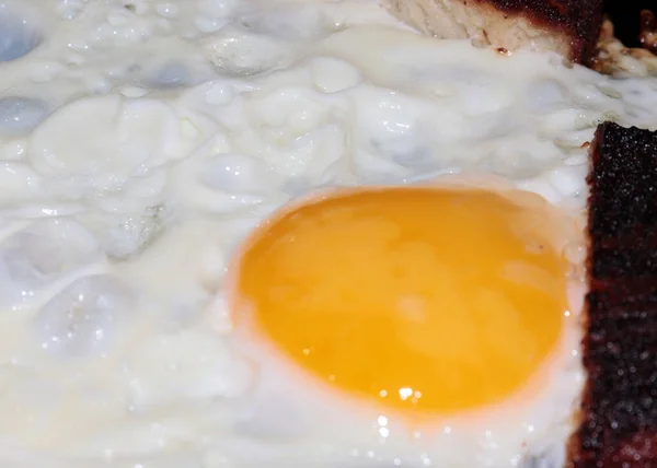 Cooking Scrambled Eggs Morning Breakfast — Stock Photo, Image