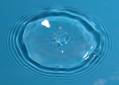 Düşen sıvı, su damlasının yüzeyine çarptığında desenler yaratır.