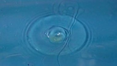 Sıvının yüzeyine düştüğü zaman bir damla temiz su çok güzel desenler oluşturur.