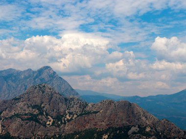 Antalya yakınlarında Tunektepe 'nin güzel dağ zirveleri