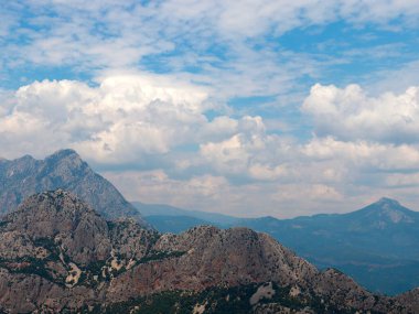 Antalya yakınlarında Tunektepe 'nin güzel dağ zirveleri