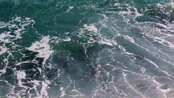 Waves Sandy Sea Beach Place Recreation Entertainment — Stock Video