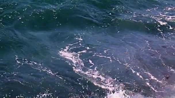 Belas Ondas Mar Praia Rochosa Costeira Como Lugar Descanso — Vídeo de Stock