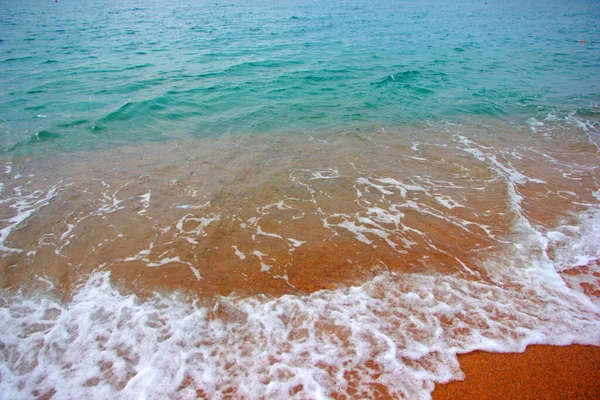 Mare Limpido Spiaggia Sabbiosa — Foto Stock
