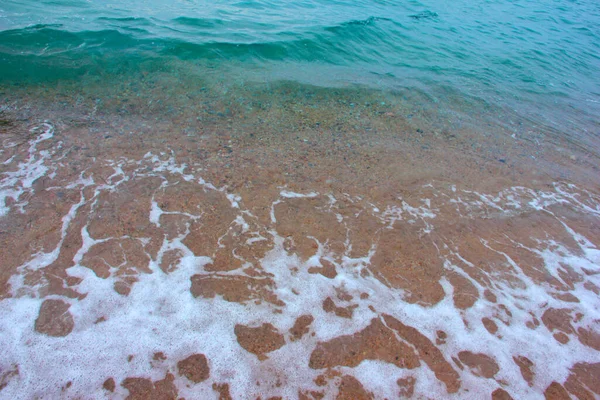 Mare Limpido Spiaggia Sabbiosa — Foto Stock