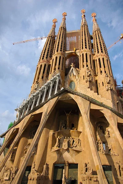 Design Elementen Van Sagrada Familia Kerk Stad Barcelona Spanje — Stockfoto