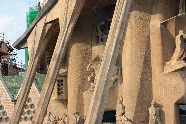 Design Elementen Van Sagrada Familia Kerk Stad Barcelona Spanje — Stockfoto
